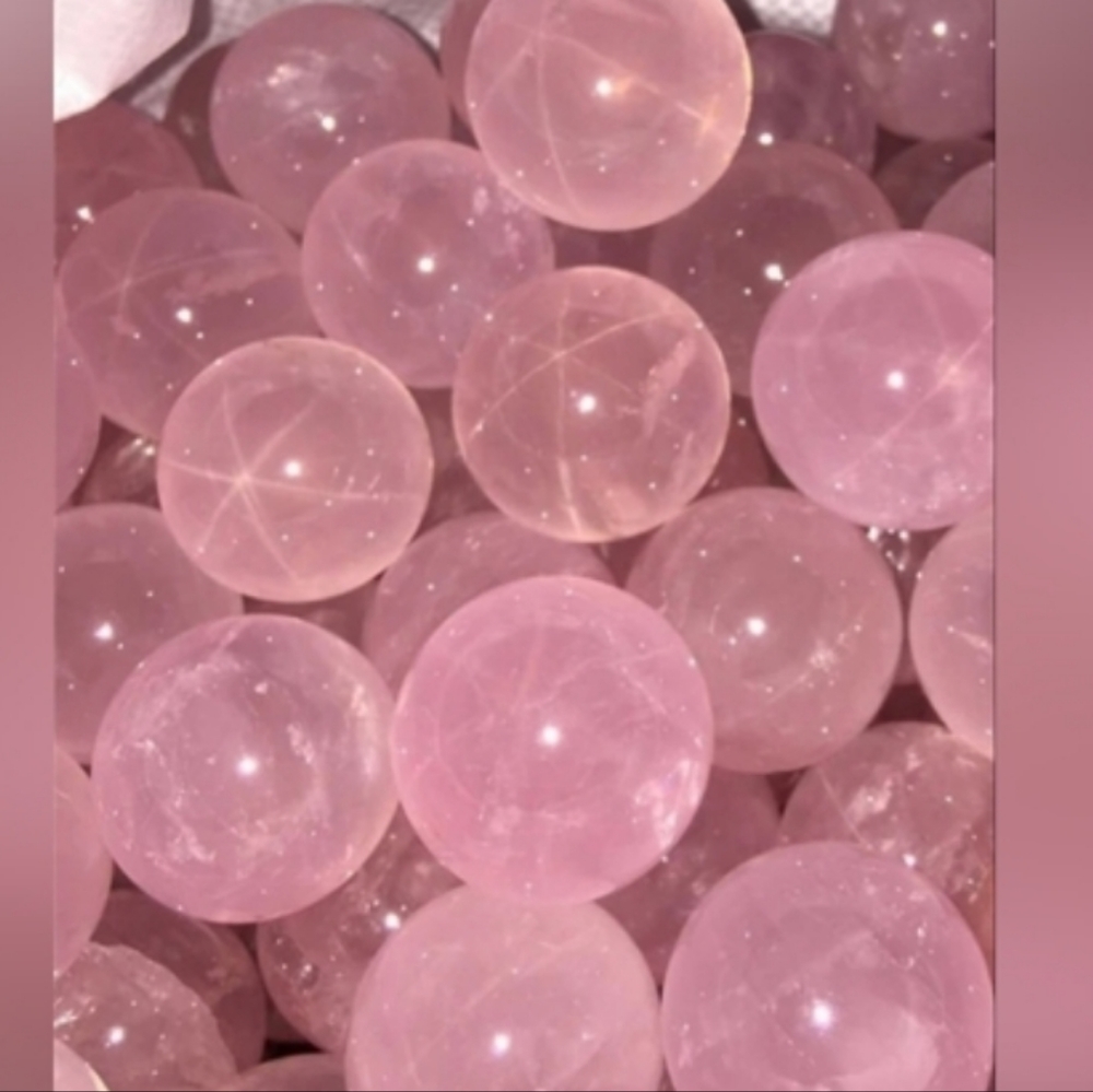 Starlight Rose Quartz Tumble Crystal w/ Rainbows & Flashes